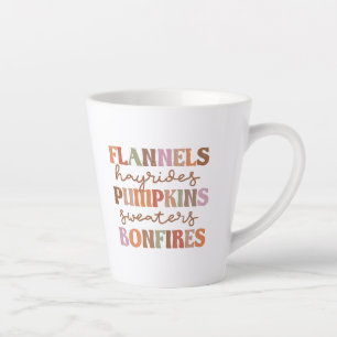 Flannels Pumpkins Bonfire Latte Mok