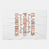 Flannels Pumpkins Bonfire Theedoek (Horizontaal)