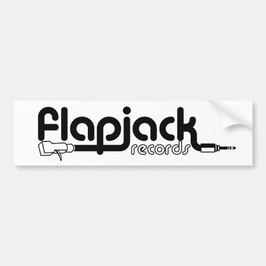 Flapjack White Bumpersticker (Voorkant)
