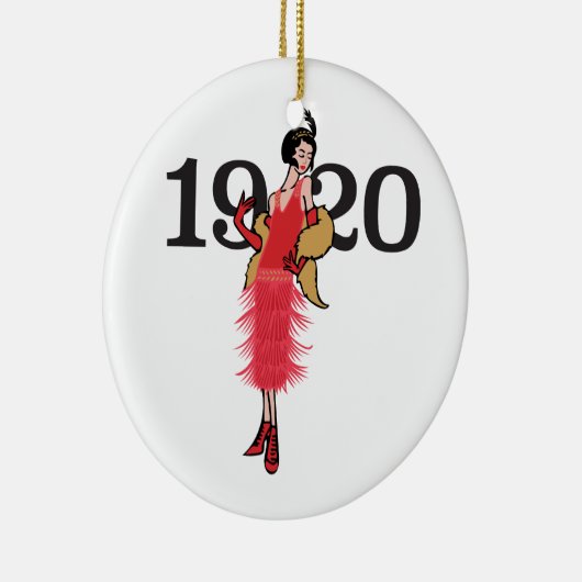 Flapper 1920 keramisch ornament (Rechts)