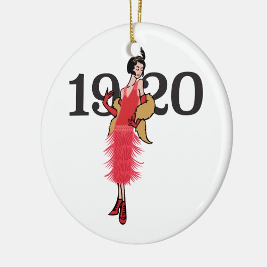 Flapper 1920 keramisch ornament (Links)