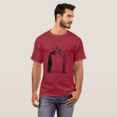 Flapper Art Deco Paar Ondeugend Maar Mooi T-shirt (Voorkant volledig)