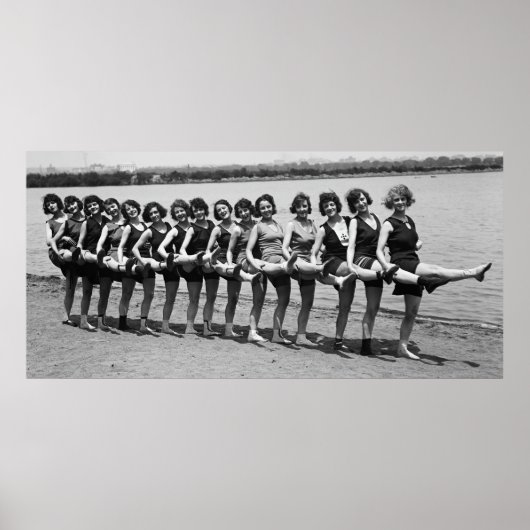 Flapper BATHING BEAUTIES 1923 Poster (Voorkant)