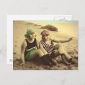 Flapper Bathing Beauties Briefkaart (Voorkant / Achterkant)