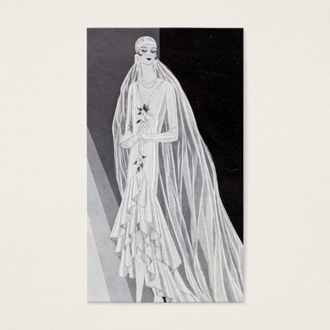 Flapper Bride Visitekaartje (Voorkant)