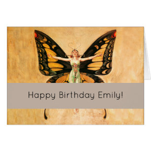 Flapper Butterfly Flying Woman Illustration