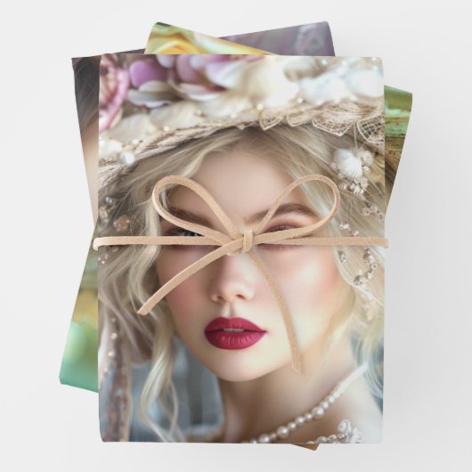 Flapper Dames van de Zuid Decoupage Inpakpapier Vel (In situ)