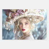  Flapper Dames van de Zuid Decoupage Inpakpapier Vel (Voorkant)