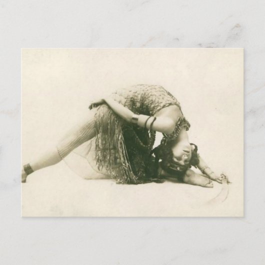  Flapper Dancer La Sylphe Backbend Briefkaart (Voorkant)
