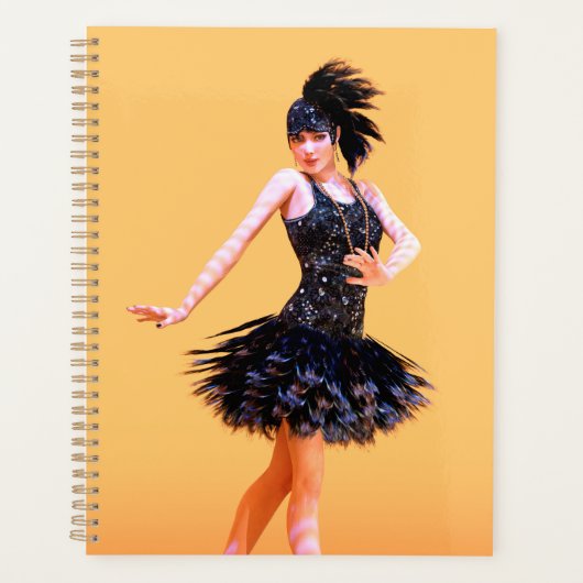 Flapper Dancing Vintage Planner (Voorkant)