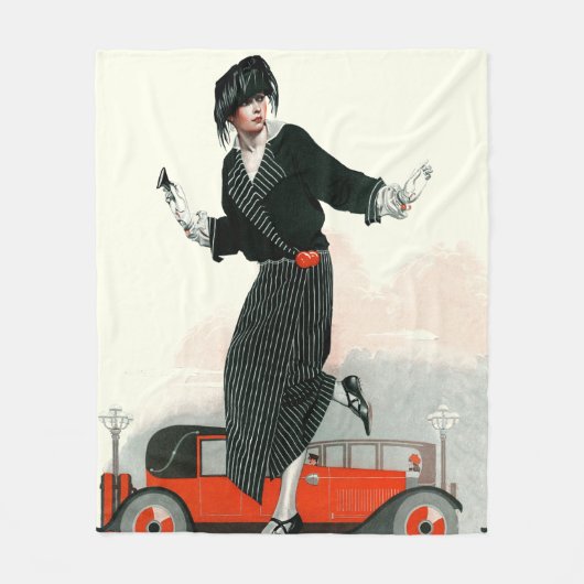 Flapper en Roadster Fleece Deken (Voorkant)