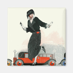 Flapper en Roadster Magneet