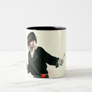Flapper en Roadster Tweekleurige Koffiemok