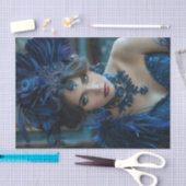 Flapper Girl 3 uit 1920 Tissuepapier (Craft)