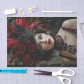 Flapper Girl uit 19201 Tissuepapier (Craft)