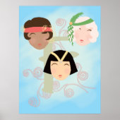 Flapper girls roaring twenties poster (Devant)