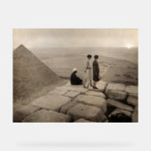 Flapper Girls Sunrise Khufu Pyramid, Égypte 1920 (Recto)