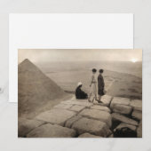Flapper Girls Sunrise Khufu Pyramid, Egypte 1920 Kaart (Voorkant / Achterkant)