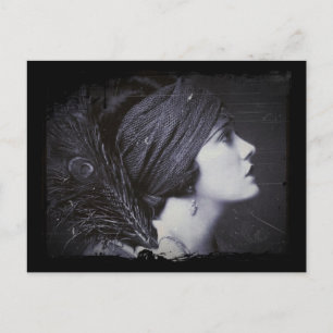 Flapper in een afgevuurde Turban Briefkaart