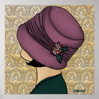 Flapper in een Pet Poster