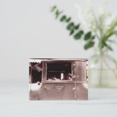 Flapper in een Tin Lizzie Roaring Twenties Visitekaartje (Staand voorkant)