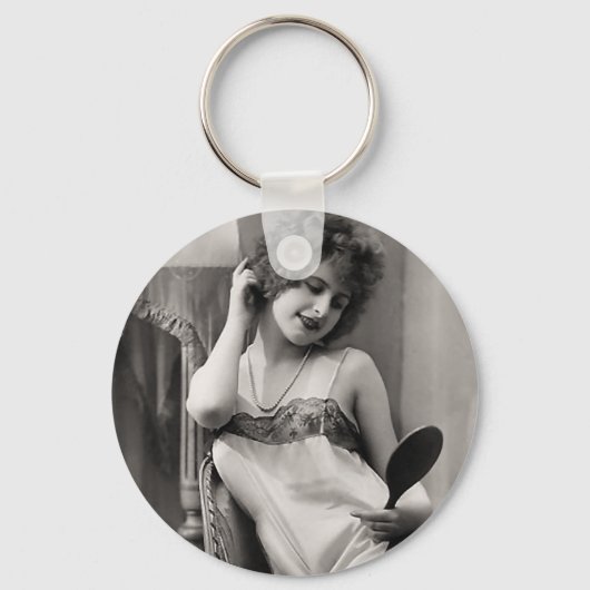 Flapper in Lingerie Sleutelhanger (Voorkant)