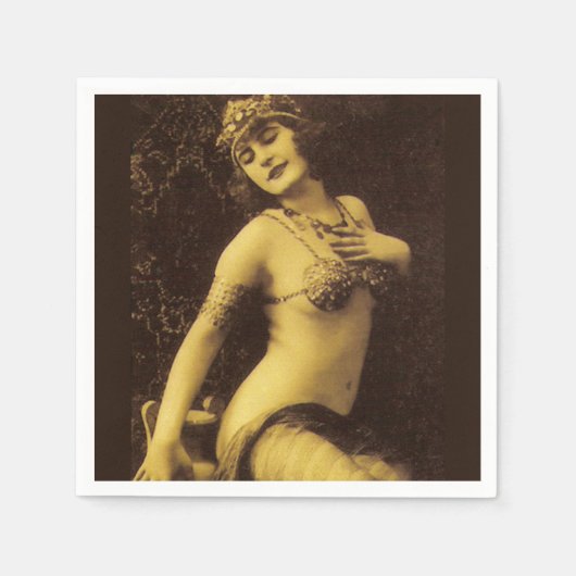 Flapper in Sepia 1 Servet (Voorkant)