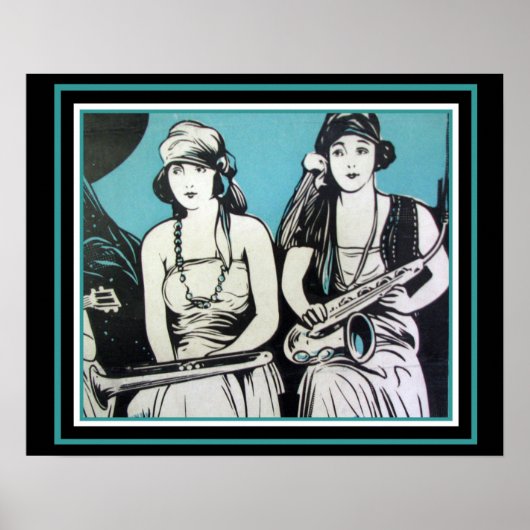 "Flapper Jazz" 16 x 20 poster (Voorkant)