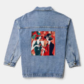 Flapper Kerstfeest Denim Jacket (Achterkant)