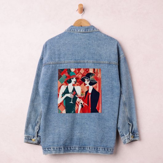 Flapper Kerstfeest Denim Jacket (Hangar)