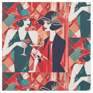 Flapper Kerstfeest Stof