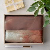 Flapper Lady in Sinaasappel Decoupage Tissuepapier (Geschenk)