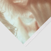 Flapper Lady in Sinaasappel Decoupage Tissuepapier (Detail)