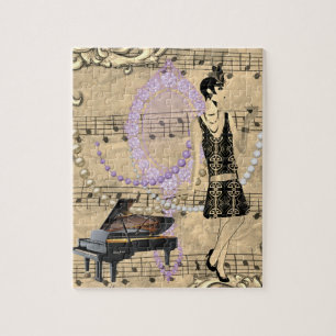 Flapper Lady Music en Glamour Legpuzzel