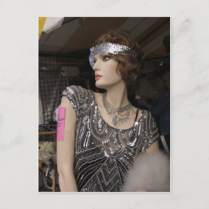 Flapper Mannequin Briefkaart