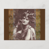 flapper-meisje-briefkaart briefkaart (Voorkant)