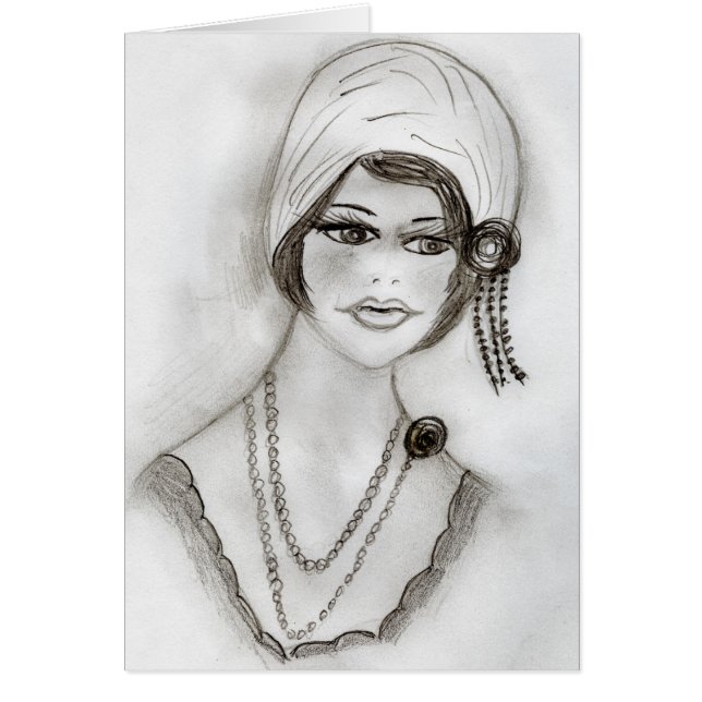 Flapper met kralen (Voorkant)