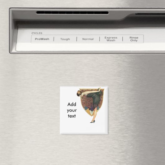 Flapper met Peacock Emblem Magneet (Insitu (Vaatwasser))