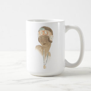 Flapper Mode-ketch - Vrouw met haarstuk Koffiemok