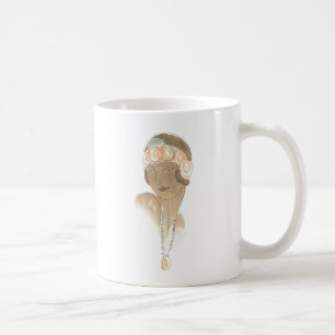 Flapper Mode-ketch - Vrouw met haarstuk Koffiemok