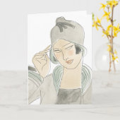 Flapper Mode Sketch Kaart (Gele Bloem)