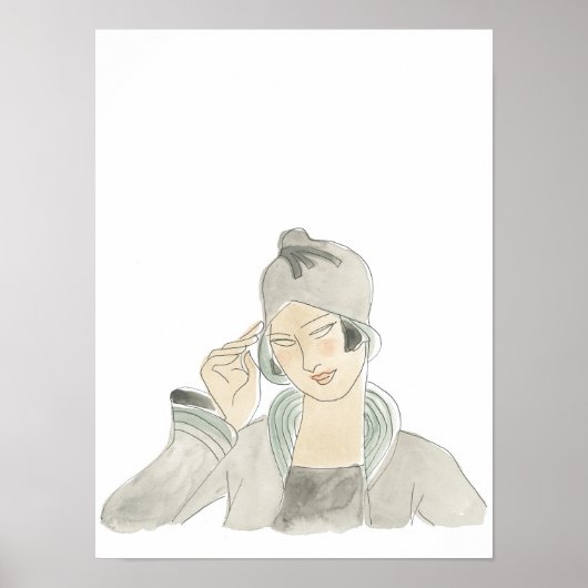 Flapper Mode Sketch Poster (Voorkant)
