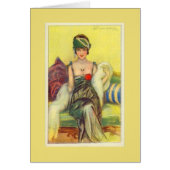 Flapper op een Settee, (Voorkant)