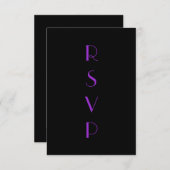 Flapper RSVP in Paarse (Voorkant / Achterkant)