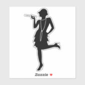 Flapper Silhouette Sticker (Vel)
