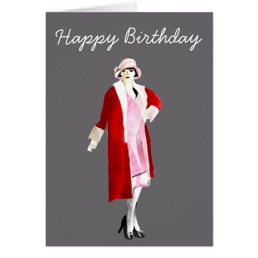 Flapper vintage fashion lady roaring twenties (Devant)