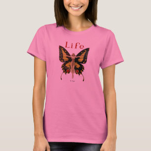 Flapper Vlinder Leyendecker Vrouw Illustratie T-shirt