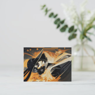 Flapper women, art deco, vol. 3 - Spelkaart Notitiekaartje