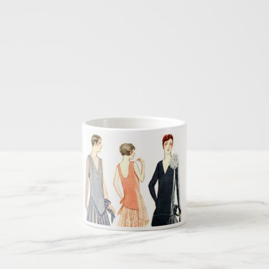Flappers 20s Espresso Mug Kop (Voorkant)