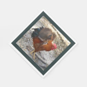 Flapping Rooster Napkins Servet (Hoek)